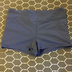 GapFit ruched PJ or workout shorts in blue